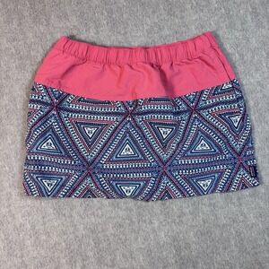 PATAGONIA Women's Nylon Skirt Size M Aztec Print Elastic Waist Swim Hike